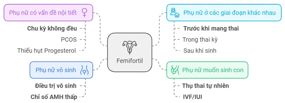 Đối tượng sử dụng Femifortil