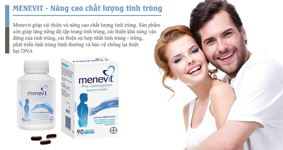 Menevit dùng cho nam giới từ 18 tuổi đang có ý định sinh con hoặc khó khăn trong việc cố gằng thụ thai