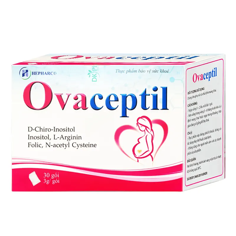 Bổ trứng OVACEPTIL - Đồng Hành Cùng Phụ Nữ PCOS Trên Con Đường Làm Mẹ, 30 Gói