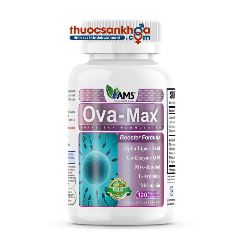 AMS® OVA-MAX cải thiện chức năng buồng trứng và chất lượng trứng