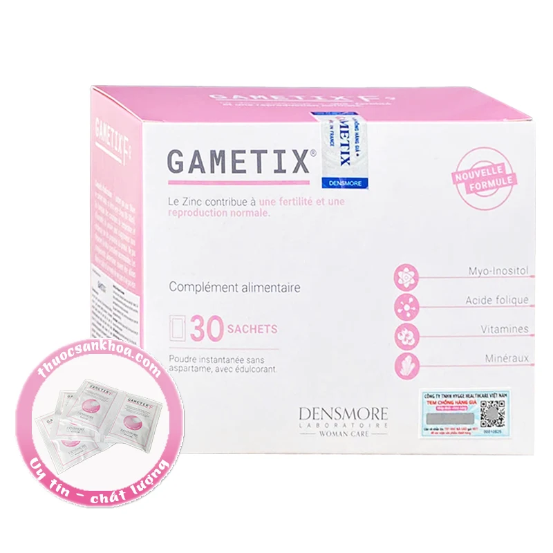 [Nhập Khẩu] Gametix F - Bổ sung dưỡng chất, hỗ trợ mang thai tự nhiên, IUI, IVF