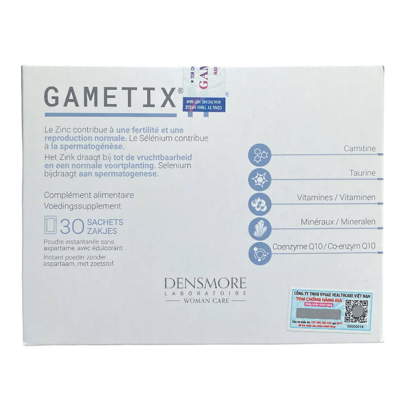 Gametix M Nhập Khẩu | Hỗ Trợ Điều Trị Tinh Trùng Yếu, Ít, Dị Dạng Cao