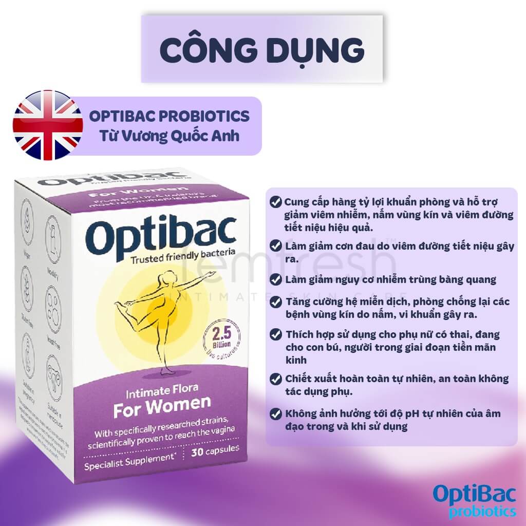 Công dụng của Otibac For Women
