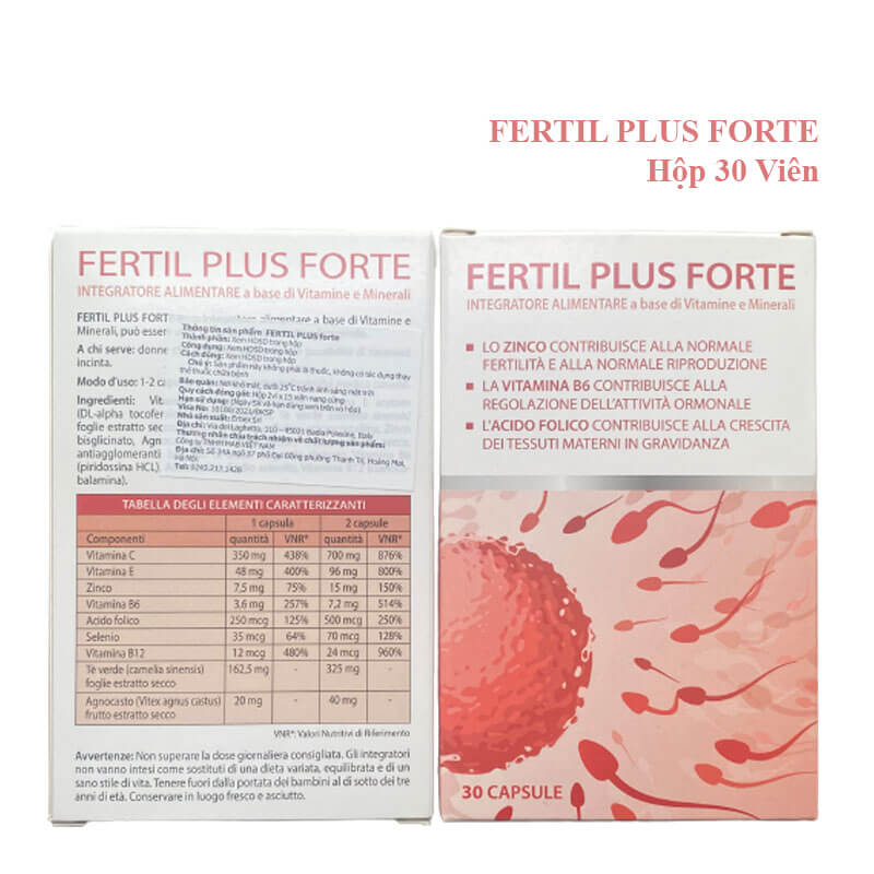 Fertil Plus Forte | Ngăn Ngừa Suy Buồng Trứng Sớm, Tăng Khả Năng Thụ Thai Tự Nhiên