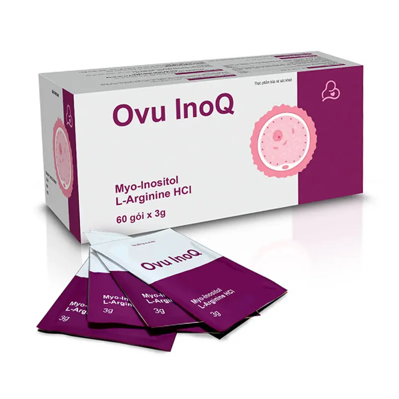 Ovu InoQ | Hỗ Trợ Mang Thai Cho Phụ Nữ Buồng Trứng Đa Nang (Hộp 60 Gói)