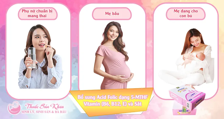 Đối tượng sử dụng Safemom 5-MTHF