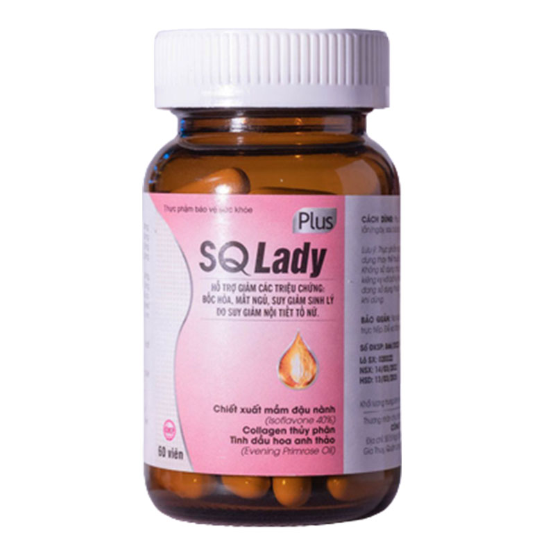 SQ Lady Plus – Hỗ Trợ Các Triệu Chứng Bốc Hỏa, Mất Ngủ, Suy Giảm Sinh Lý