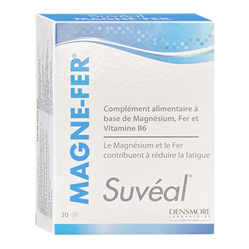 Viên uống Suvéal Magne-Fer hộp 30 viên | Bổ sung Magie, Vitamin B6 và Sắt
