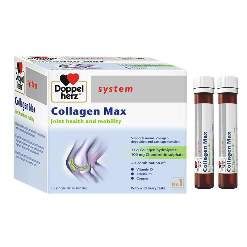 Doppelherz Collagen Max, Tăng Cường Sức Khỏe & Khả Năng Vận Động Của Khớp, 30 Ống