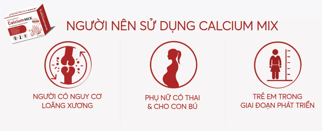 Đối tượng nên sử dụng Calcium MIX